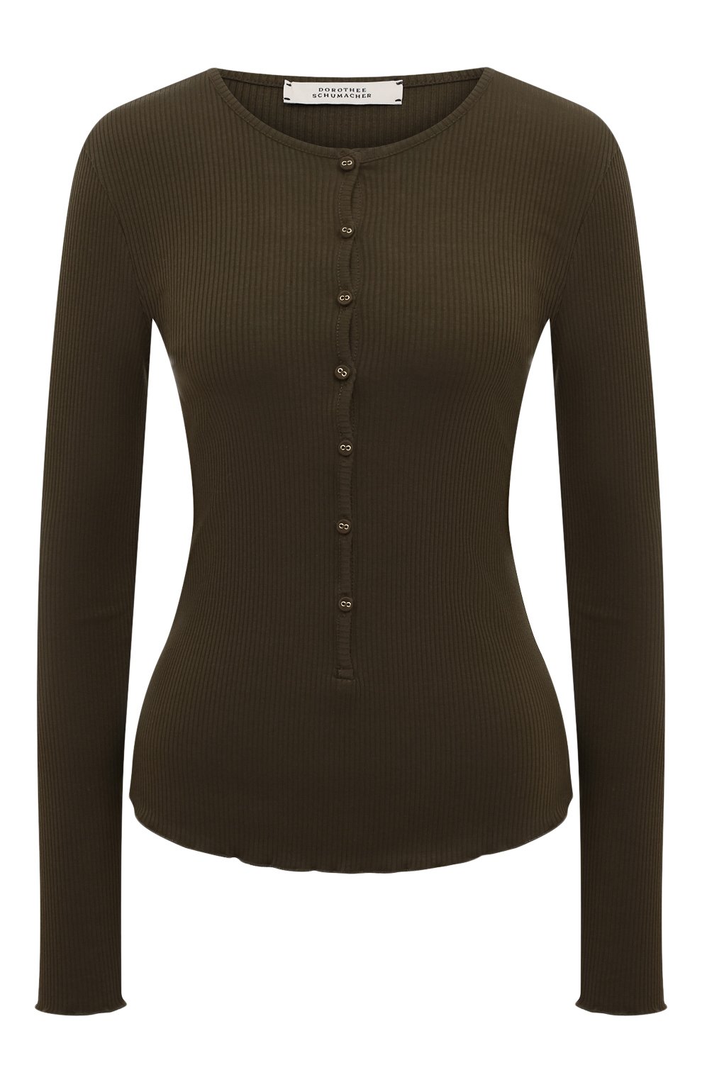 Хлопковый пуловер DOROTHEE SCHUMACHER, арт. 823202/S0FT RIB 0-NECK, фото 1