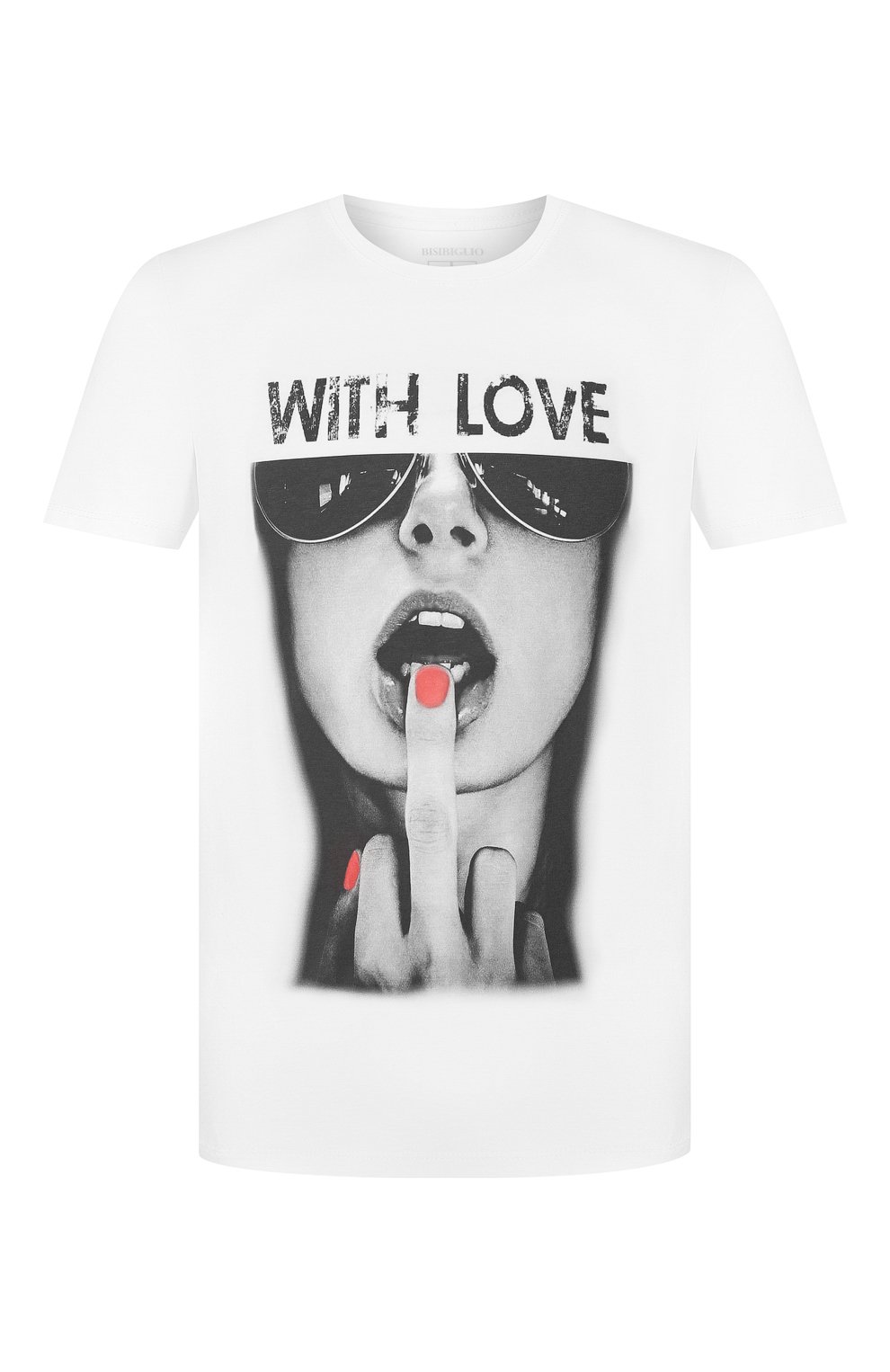 Хлопковая футболка BISIBIGLIO, арт. MEDI0 WITH L0VE/HEAVY, фото 1
