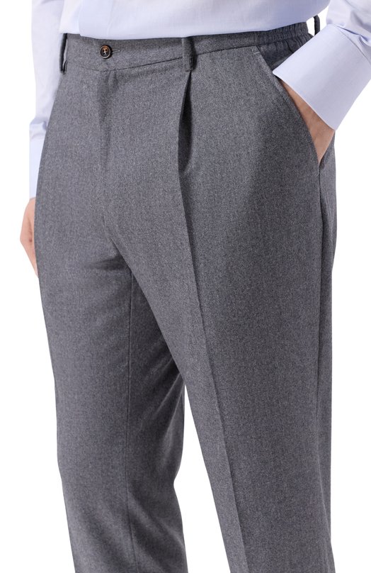 Шерстяные брюки L.B.M. 1911 8135/00121 Серый  8135/00121 Фото 5