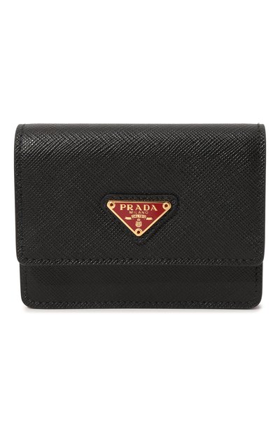 Кожаный кошелек на цепочке PRADA, арт. 1MR075-QHH-F0D9A, фото 1