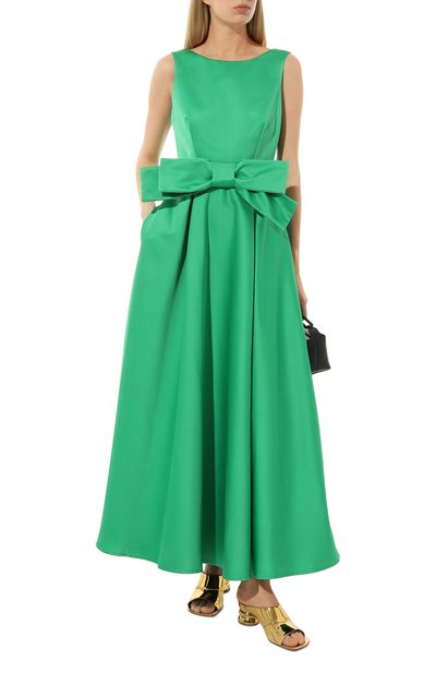 Атласное платье P.A.R.O.S.H. зеленого цвета по цене 89250 руб., арт. PARTY23-D725094, фото 2 Атласное платье P.A.R.O.S.H., арт. PARTY23-D725094, фото 2