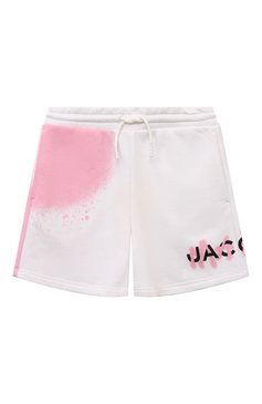 Детские хлопковые шорты MARC JACOBS (THE) белого цвета, арт. W60194/6A-12A | Фото 1 (Материал сплава: Проставлено; Материал внешний: Хлопок; Нос: Не проставлено; Случай: Повседневный; Девочки Кросс-КТ: Шорты-спорт; Ростовка одежда: 5 лет | 110 см, 7 лет | 122 см, 12 лет | 152 см, 9 лет | 134 см)