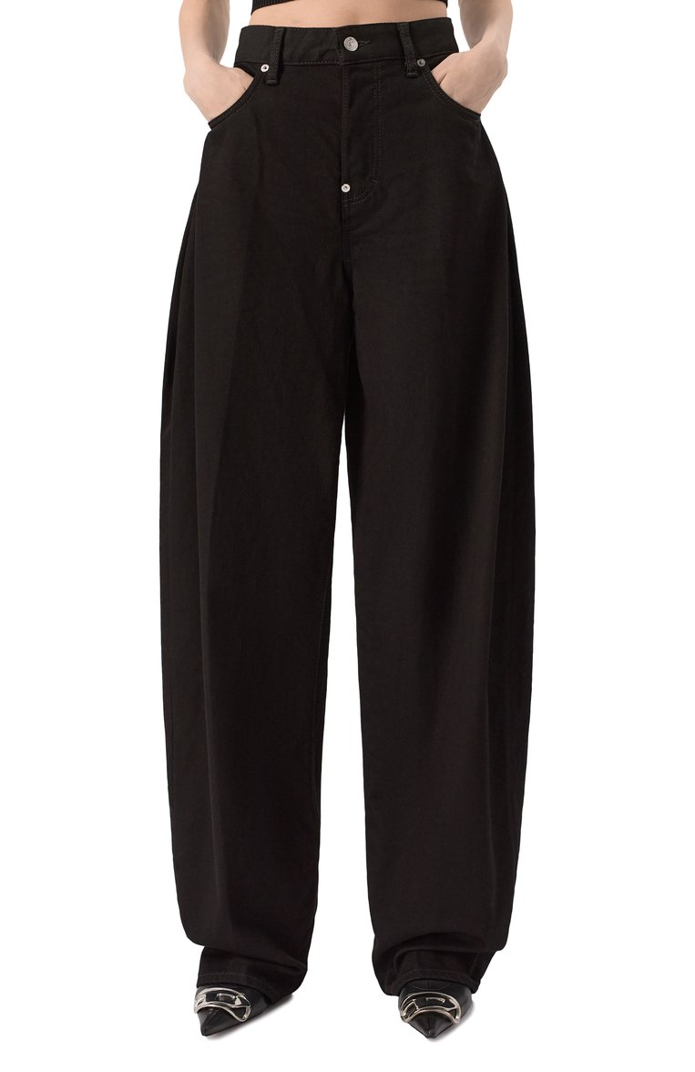 Женские джинсы amelia DSQUARED2 черного цвета, арт. S80LA0073/S30564 | Фото 3 (Длина (брюки, джинсы): Удлиненные; Материал внешний: Хлопок, Деним; Кросс-КТ: Деним; Силуэт Ж (брюки и джинсы): Широкие; Стили: Гранж)