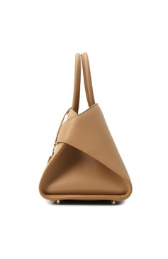Женская сумка hug medium FERRAGAMO бежевого цвета, арт. 215608/769115 | Фото 4 (Ремень/цепочка: На ремешке; Материал: Натуральная кожа; Размер: medium)