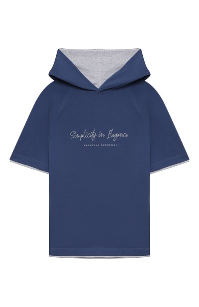 Худи с короткими рукавами BRUNELLO CUCINELLI, арт. B0T63E153C, фото 1