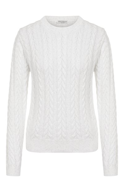 Женский хлопковый свитер BRUNELLO CUCINELLI, арт. MDV798100
