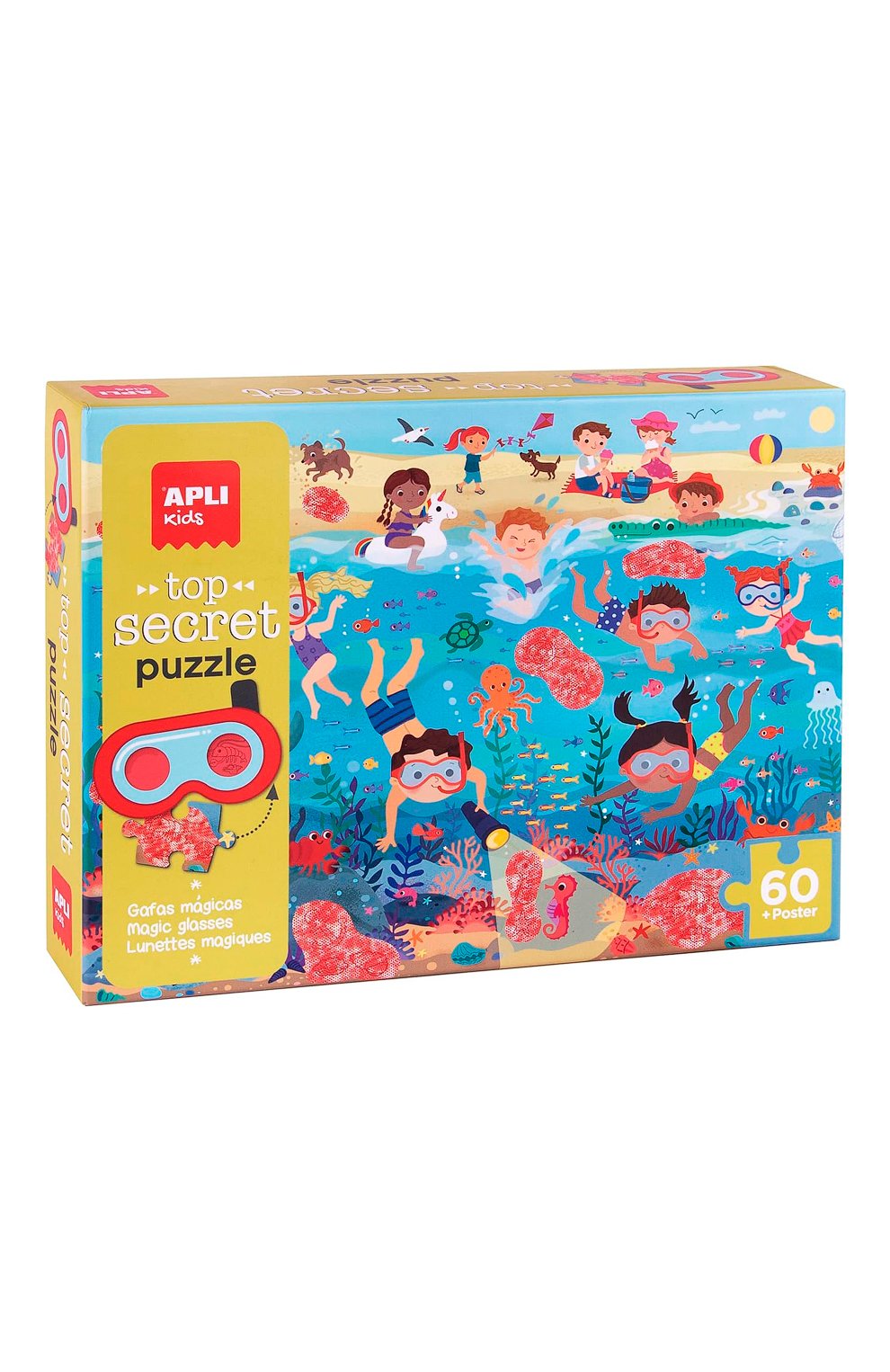 Пазл с секретом и волшебными очками пляж APLI KIDS, арт. 19220, фото 3