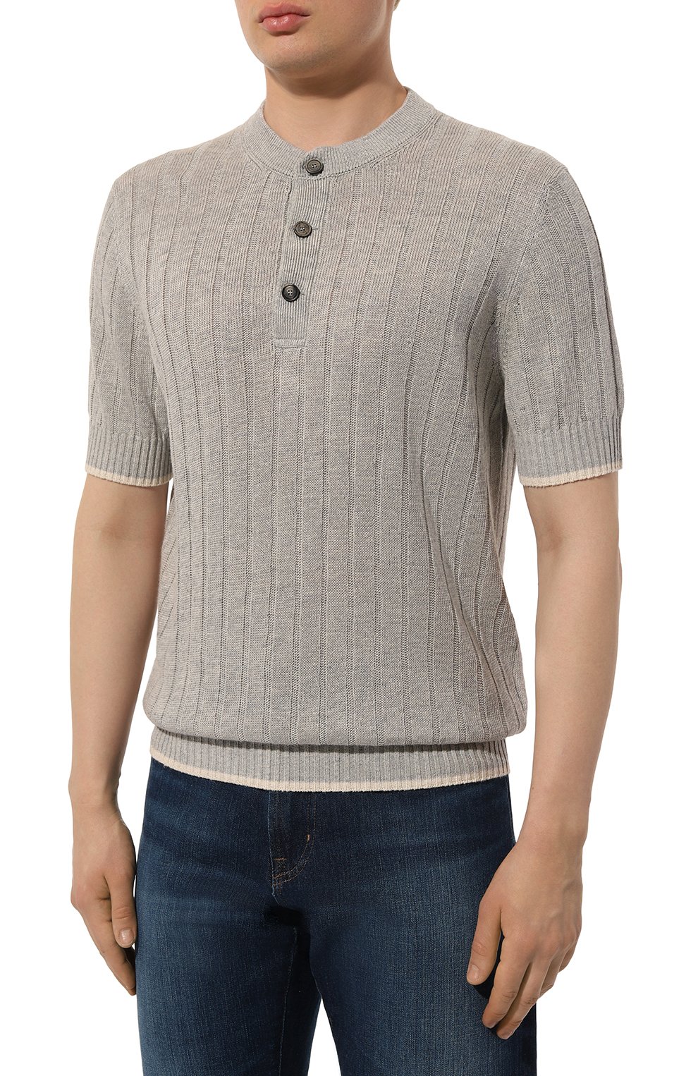 Джемпер изо льна и хлопка BRUNELLO CUCINELLI, арт. M2L70B2255, фото 3