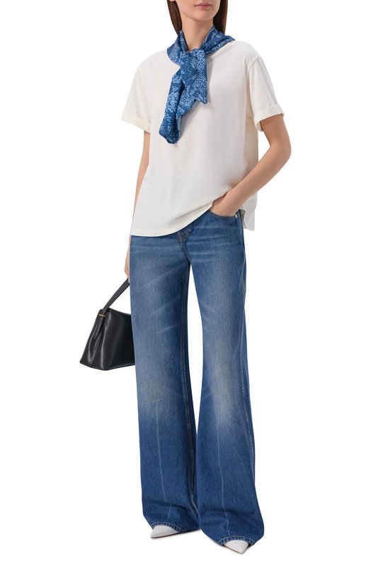 Хлопковая футболка Emporio Armani EW003601/AF13318 Белый  EW003601/AF13318 Фото 2