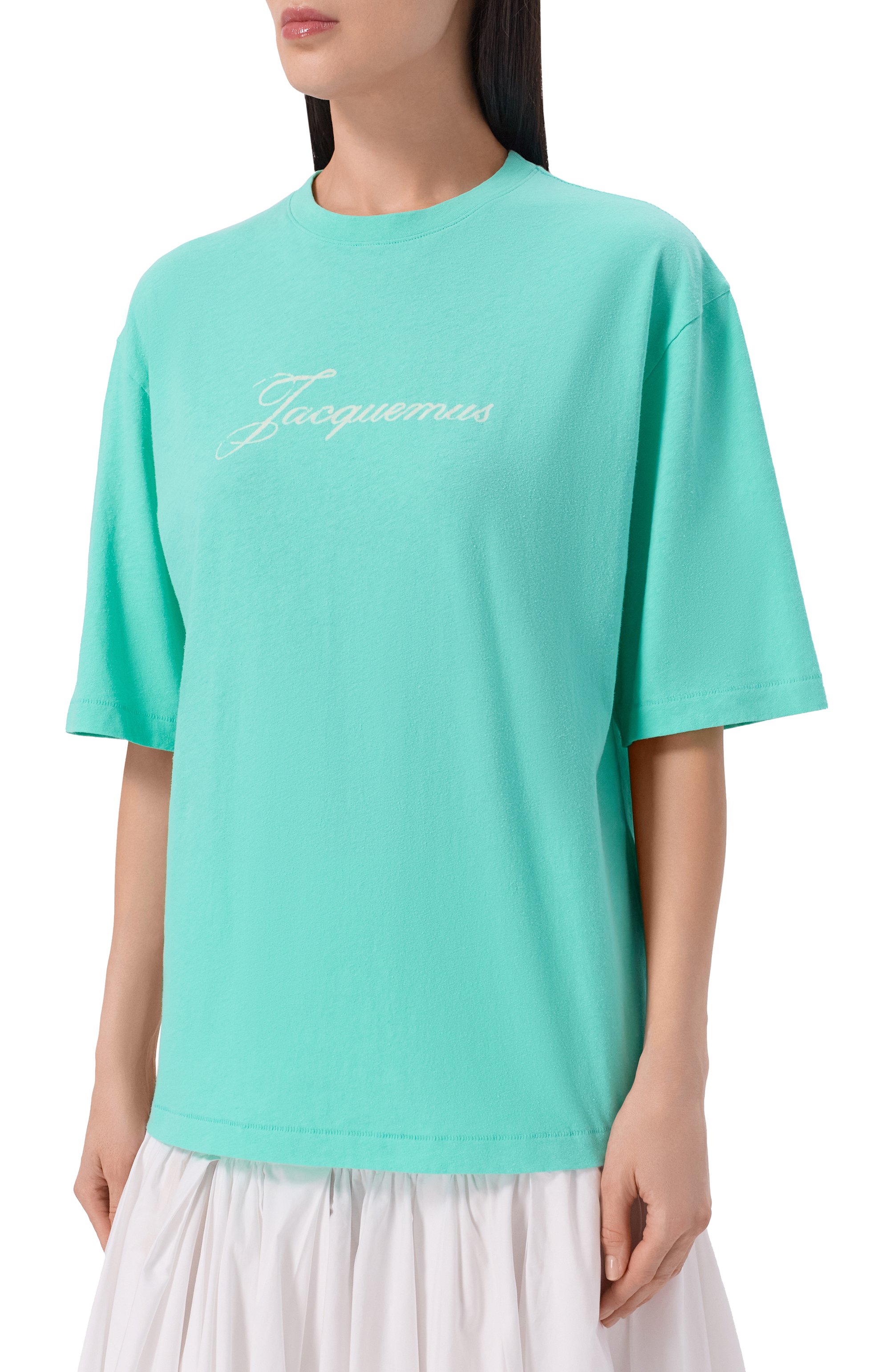 Хлопковая футболка JACQUEMUS, арт. 26ETSW00596/AJ00289, фото 3