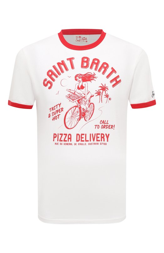 

Хлопковая футболка MC2 Saint Barth, Белый