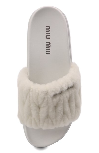 Шлепанцы MIU MIU, арт. 5XX522-2DNU-F0009-D010, фото 5