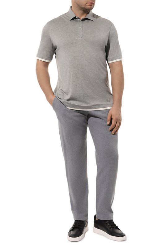 Хлопковые брюки Paul&Shark C0P1062/3XL-6XL Серый  C0P1062/3XL-6XL Фото 2