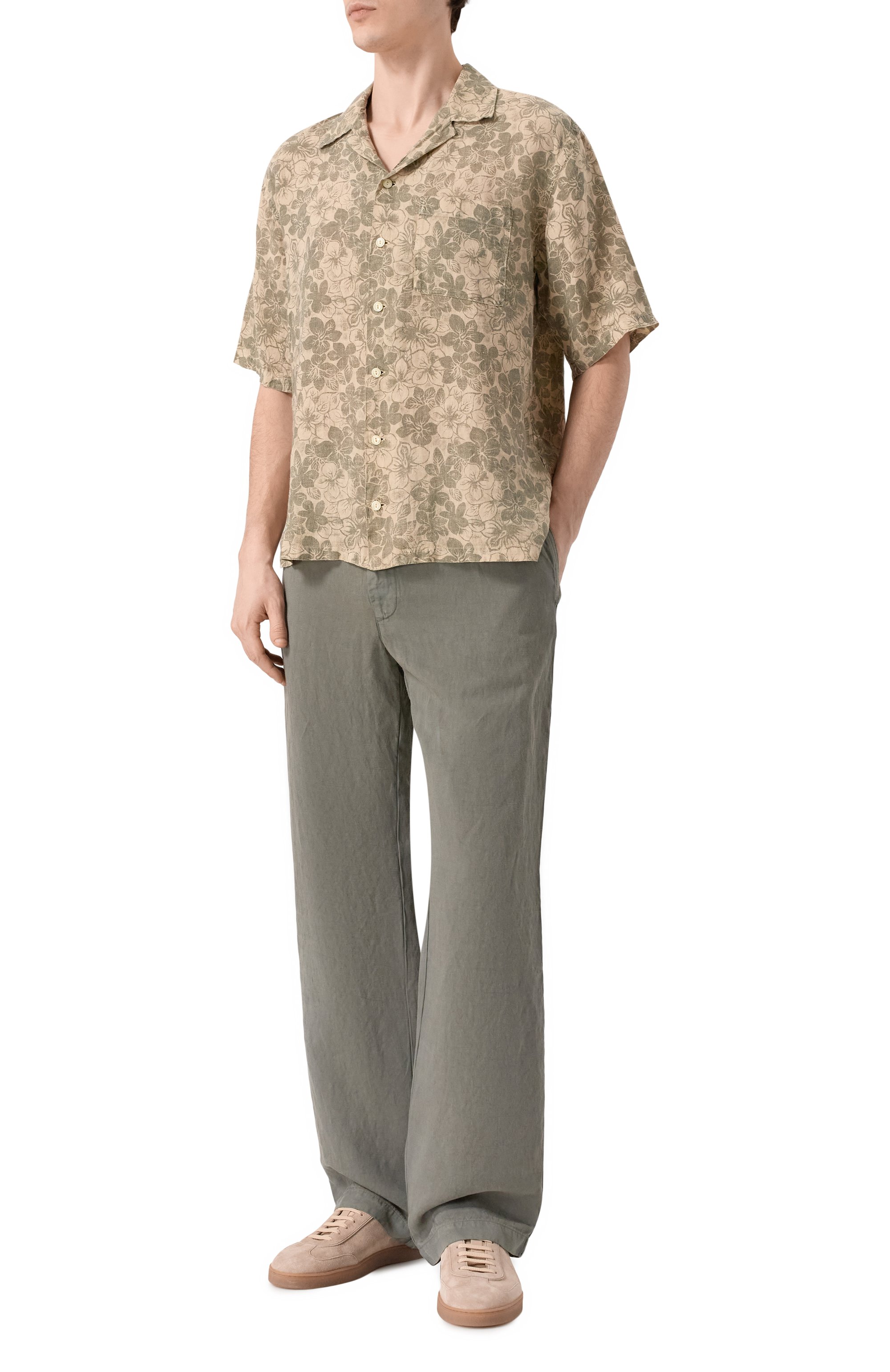 Брюки изо льна и лиоцелла 120% LINO, арт. 33ALIM29PT/G409/D00, фото 2