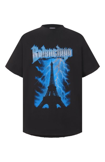Мужская хлопковая футболка BALENCIAGA, арт. 850345/TUVE7