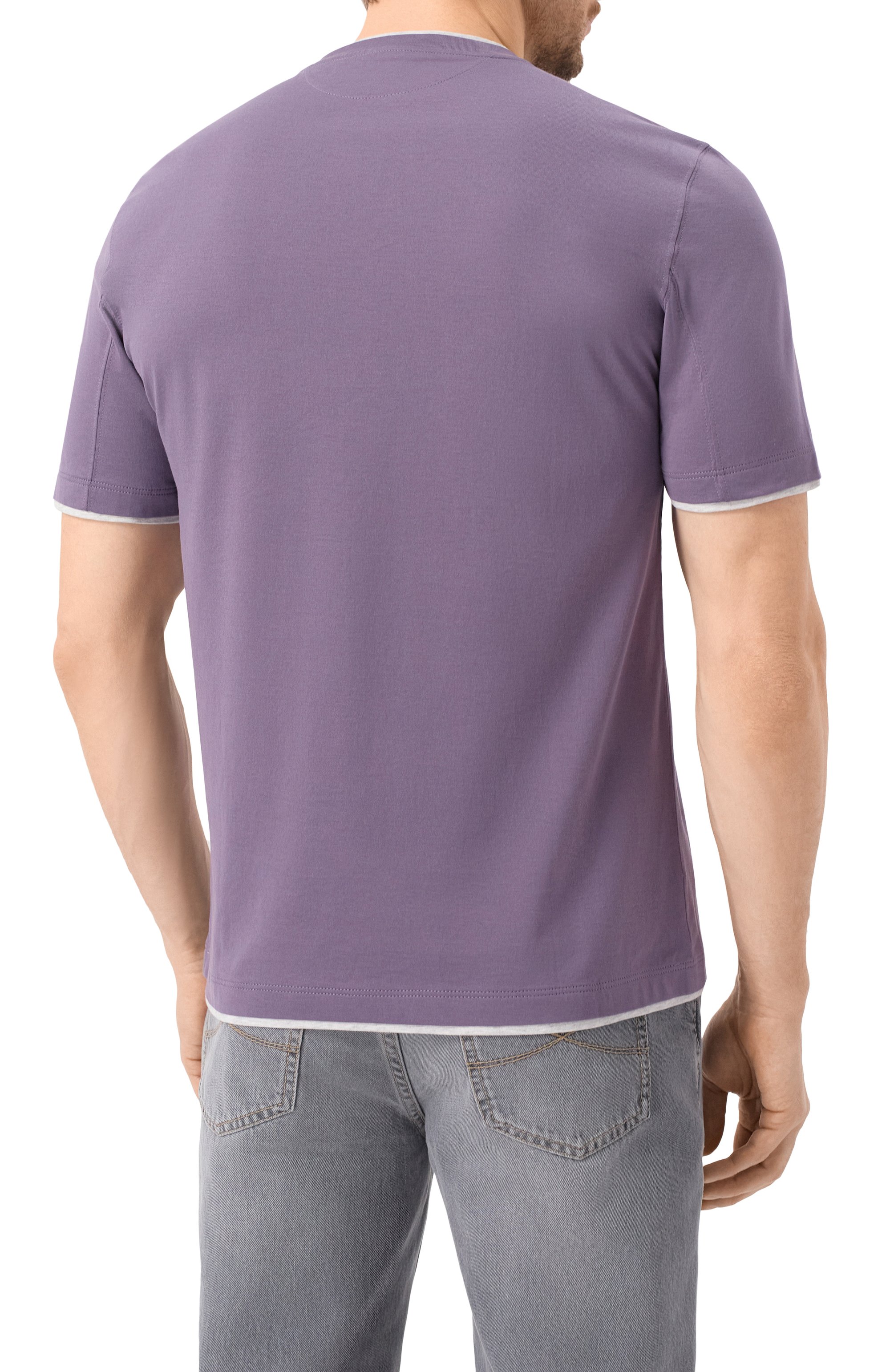 Хлопковая футболка BRUNELLO CUCINELLI, арт. M0B137427, фото 4