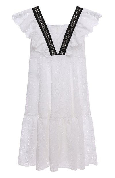 Хлопковое платье MONNALISA, арт. 417902, фото 2