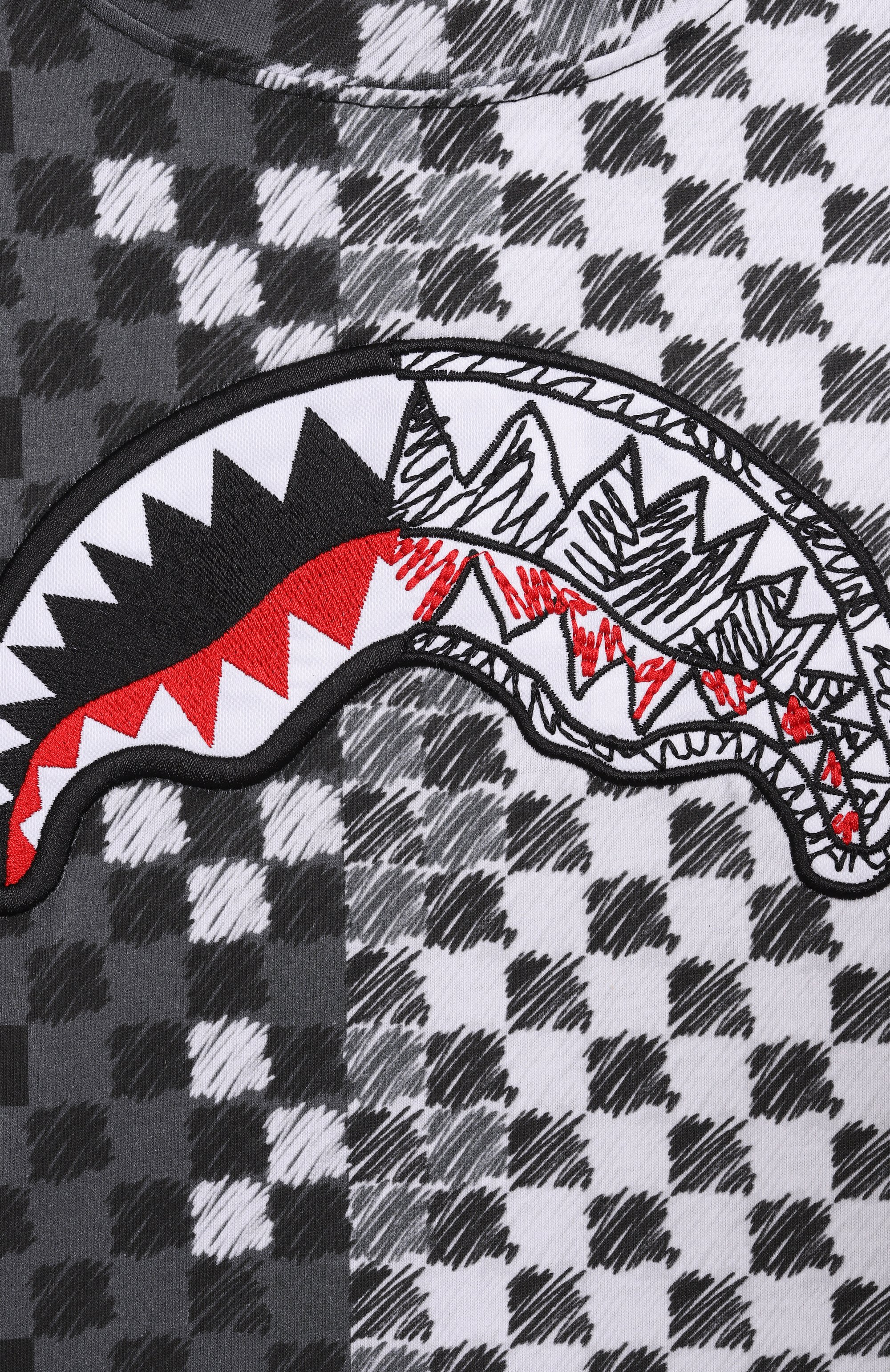 Хлопковая футболка SPRAYGROUND, арт. SPY1410/CHECKERED SKETCH REGULAR T-SHIRT, фото 3