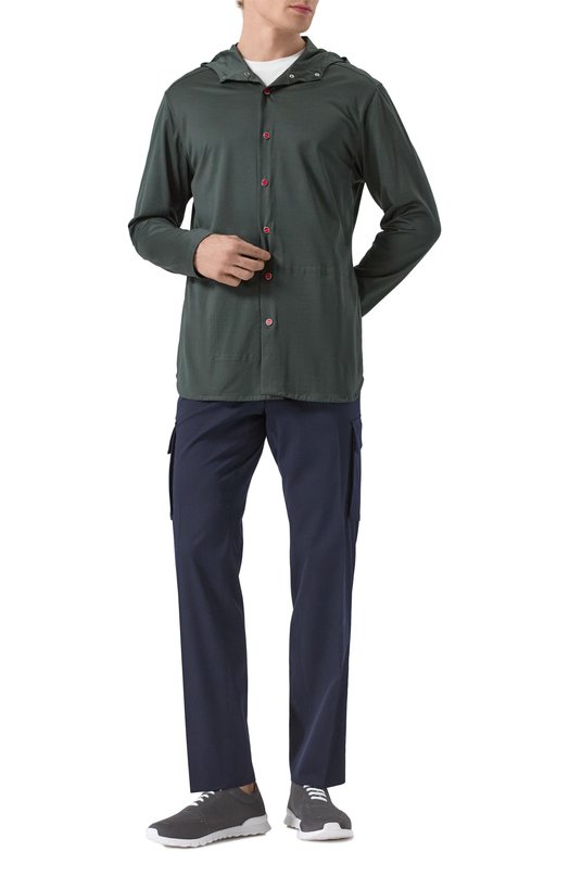 Текстильные кроссовки Kiton USSFITSN0115204_12-13 Серый  USSFITSN0115204_12-13 Фото 2