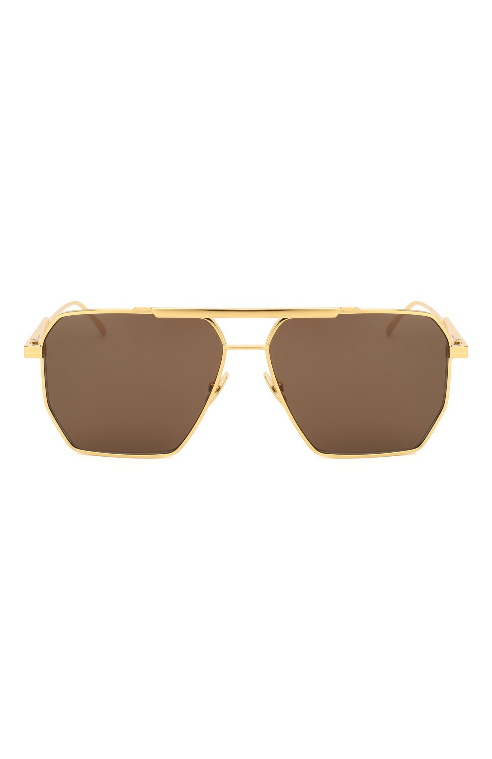 Солнцезащитные очки BOTTEGA VENETA золотого цвета по цене 45400 руб., арт. BV1012 003, фото 4 Солнцезащитные очки BOTTEGA VENETA, арт. BV1012 003, фото 4