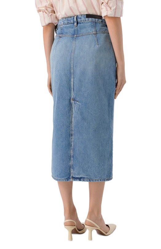 Джинсовая юбка  Iro WM31SIRYNE/AX468 Голубой  WM31SIRYNE/AX468 Фото 4