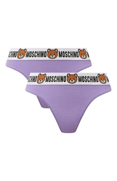 Женские комплект из двух трусов-стрингов MOSCHINO, арт. A4762/9003