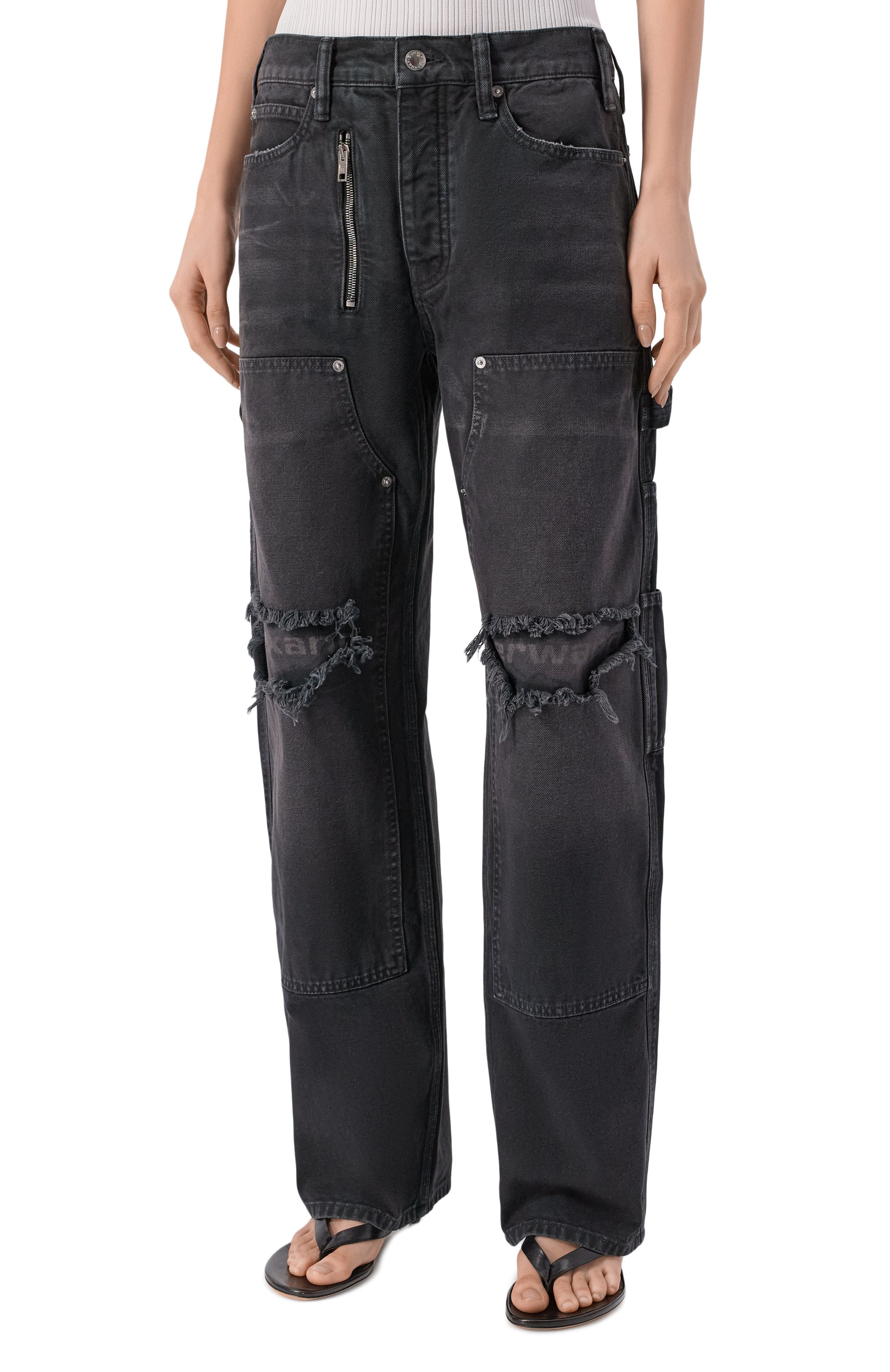 Хлопковые брюки ALEXANDER WANG, арт. 4DC2264991, фото 3