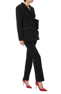 Женские кожаные туфли cardinale DOLCE & GABBANA фуксия цвета, арт. CD1710/B1037 | Фото 2 (Каблук высота: Высокий; Материал сплава: Проставлено; Материал внутренний: Натуральная кожа; Подошва: Плоская; Драгоценные камни: Проставлено; Каблук тип: Шпилька; Материал внешний: Натуральная кожа)