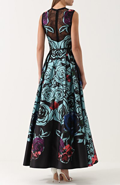 Приталенное платье-макси с цветочным принтом ELIE SAAB, арт. 8950, фото 4