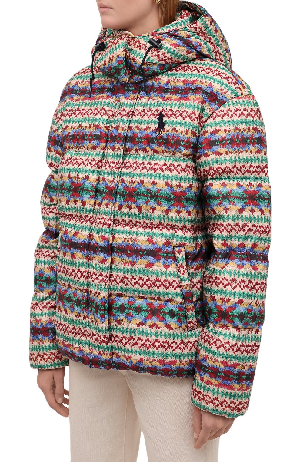 Пуховик POLO RALPH LAUREN разноцветного цвета по цене 59950 руб., арт. 211844806, фото 3 Пуховик POLO RALPH LAUREN, арт. 211844806, фото 3