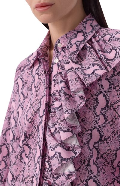 Хлопковая рубашка MSGM, арт. 4042MDE08/267352, фото 5