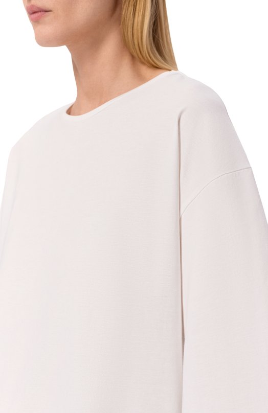 Хлопковая футболка Loulou de Saison 0SIS Белый  0SIS Фото 5