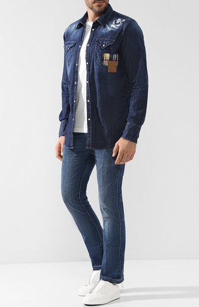 Джинсовая рубашка на кнопках DSQUARED2, арт. S74DM0159/S30341, фото 2