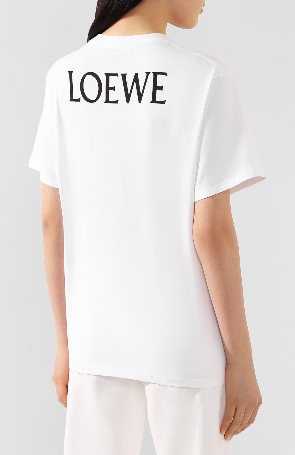 Хлопковая футболка loewe x paula's ibiza LOEWE белого цвета по цене 21300 руб., арт. S616341X66, фото 4 Хлопковая футболка loewe x paula's ibiza LOEWE, арт. S616341X66, фото 4
