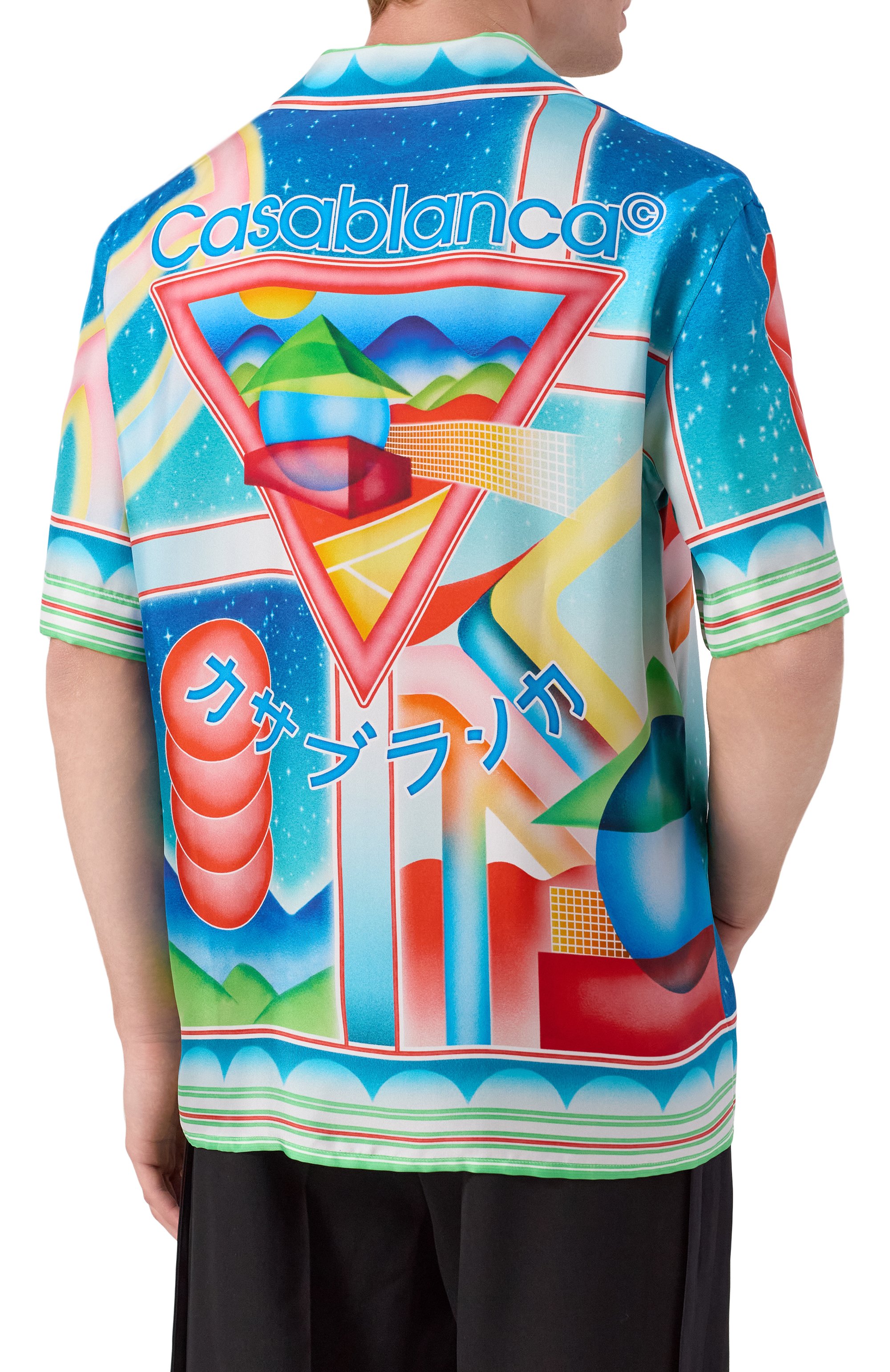 Шелковая рубашка CASABLANCA, арт. MPF25-SH-003-01, фото 4