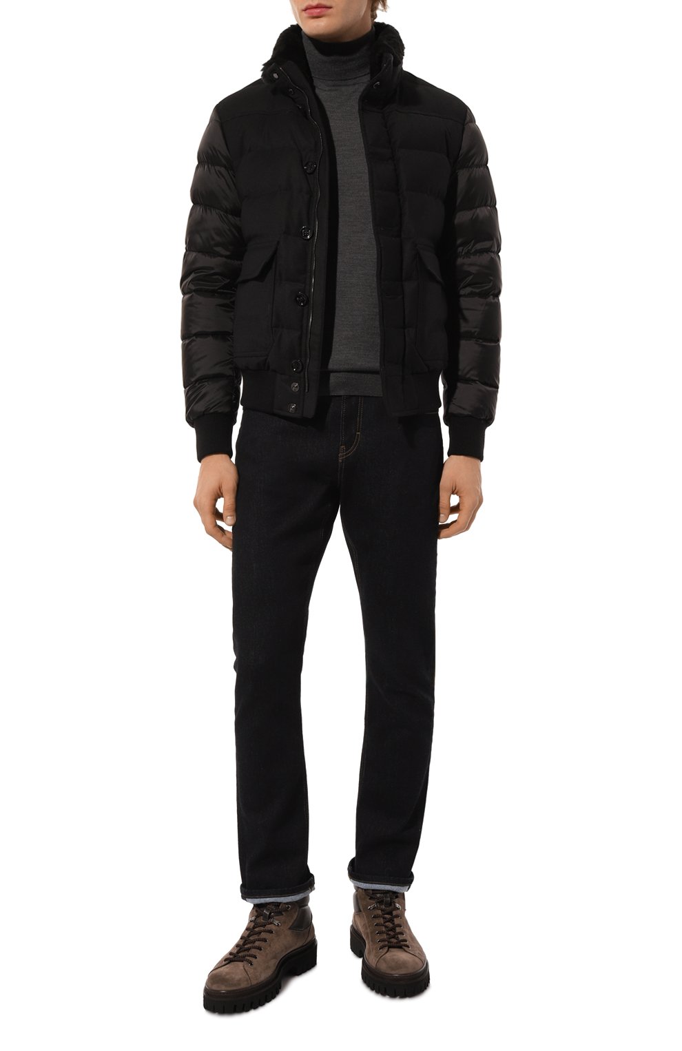 Бомбер fantoni-shl с отделкой из овчины MOORER, арт. FANT0NI/SHL, фото 2