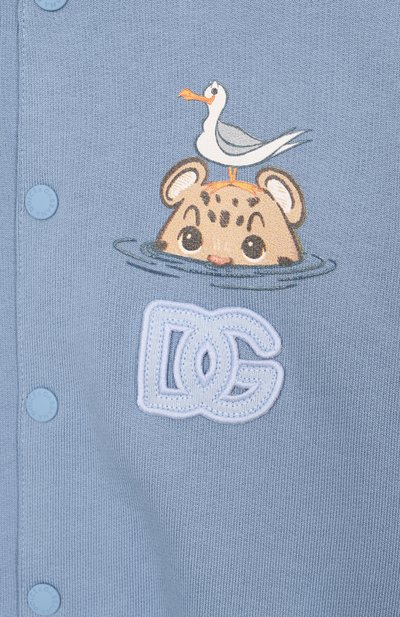 Хлопковая толстовка DOLCE & GABBANA голубого цвета по цене 47800 руб., арт. L1JWMT/G7PNF, фото 3 Хлопковая толстовка DOLCE & GABBANA, арт. L1JWMT/G7PNF, фото 3