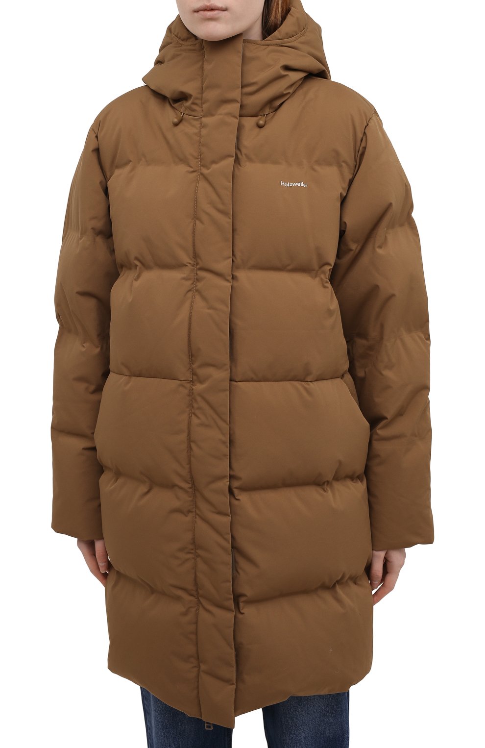 Пуховик HOLZWEILER коричневого цвета по цене 82700 руб., арт. 12758/L0EN D0WN JACKET, фото 3 Пуховик HOLZWEILER, арт. 12758/L0EN D0WN JACKET, фото 3