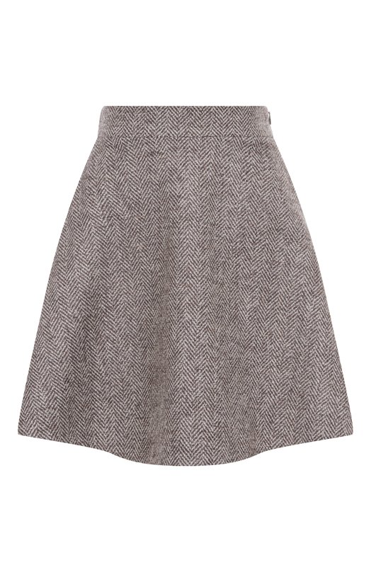 Шерстяная юбка Brunello Cucinelli MG529G3919 Бежевый MG529G3919
