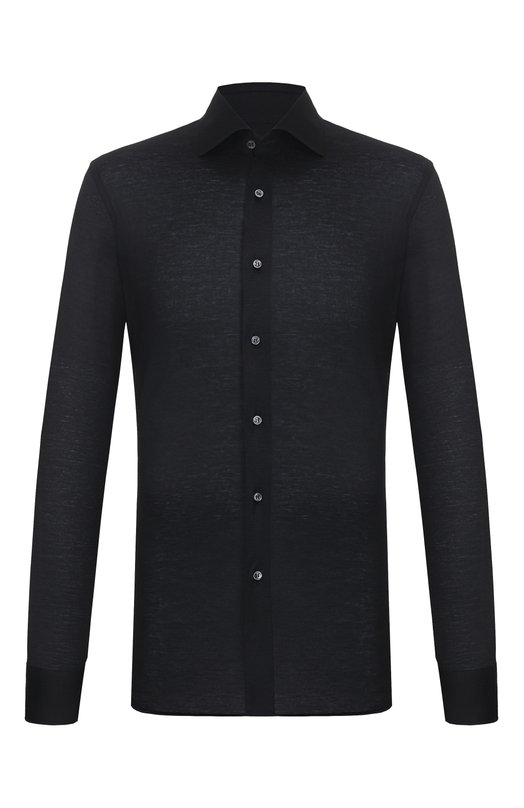 Кашемировая рубашка MVST MAN SHIRT L/S/15804 Чёрный MAN SHIRT L/S/15804