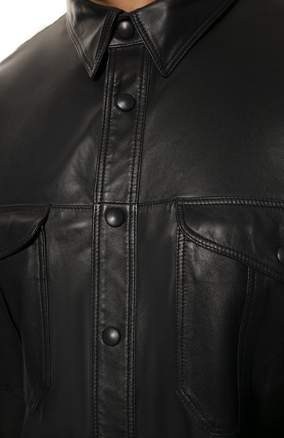 Кожаная рубашка GIORGIO ARMANI, арт. ISC01P/ISP11, фото 5