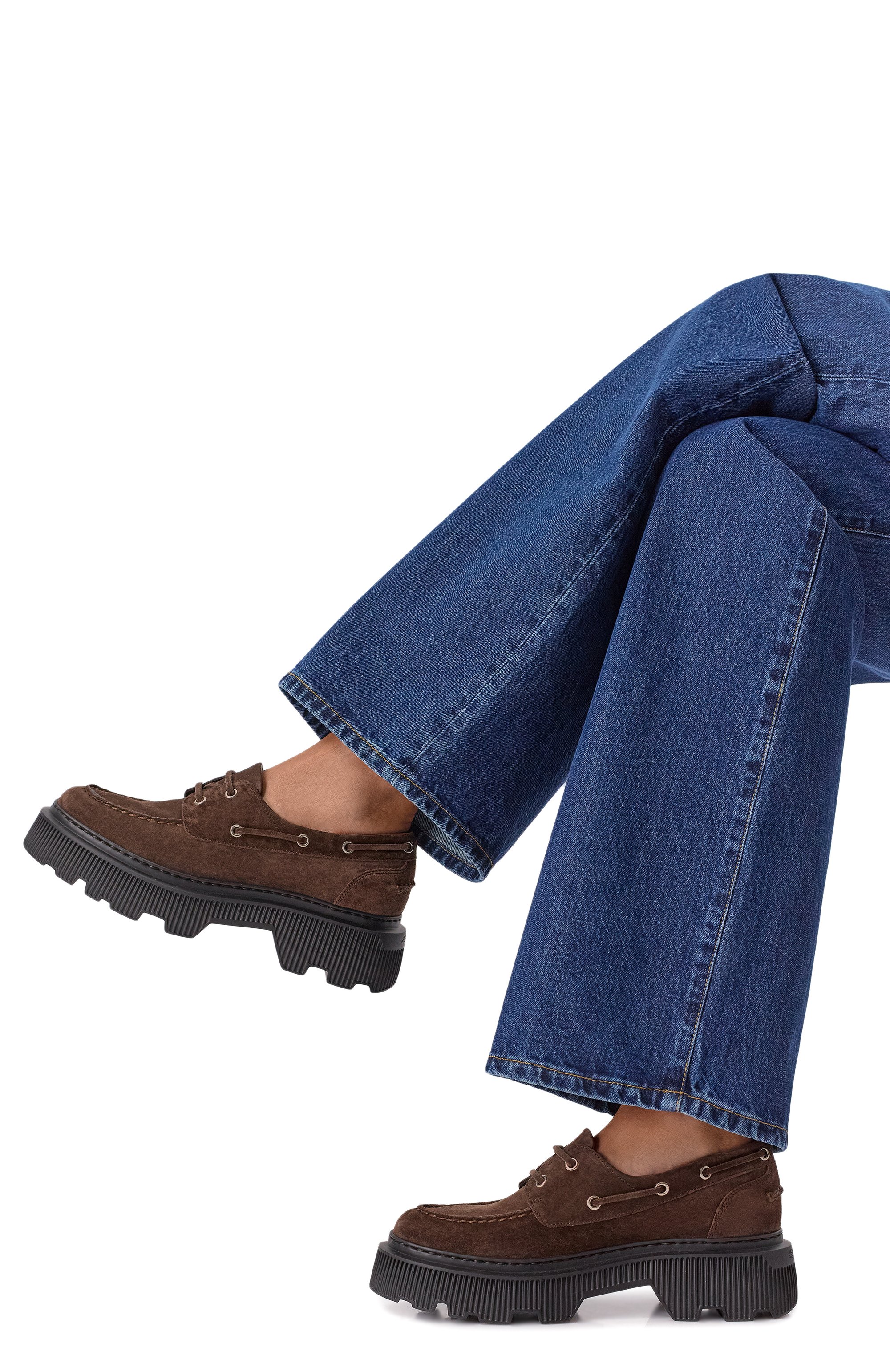 Замшевые топсайдеры SANTONI, арт. WUCG71704NERTPYL, фото 2