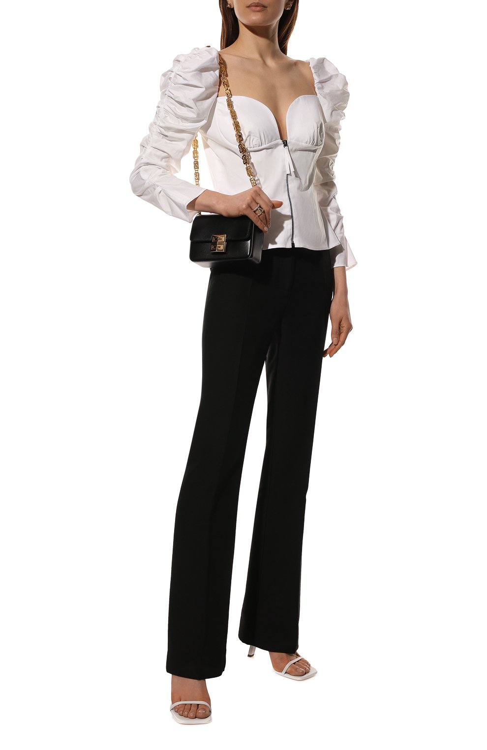 Хлопковая блузка CAROLINA HERRERA, арт. R2211N213SCT, фото 2