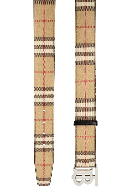 Ремень из экокожи Burberry 8070294 Бежевый  8070294 Фото 3