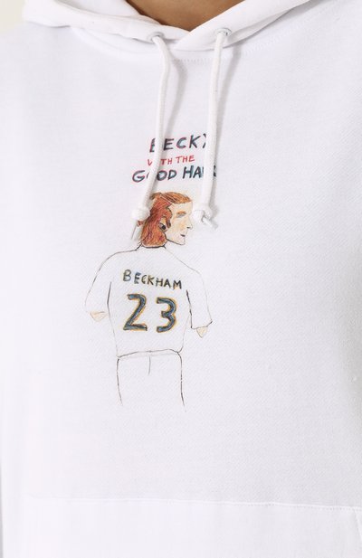 Хлопковая толстовка с капюшоном и принтом UNFORTUNATE PORTRAIT, арт. BECKY WITH THE G00D HAIR/H00DIE, фото 5