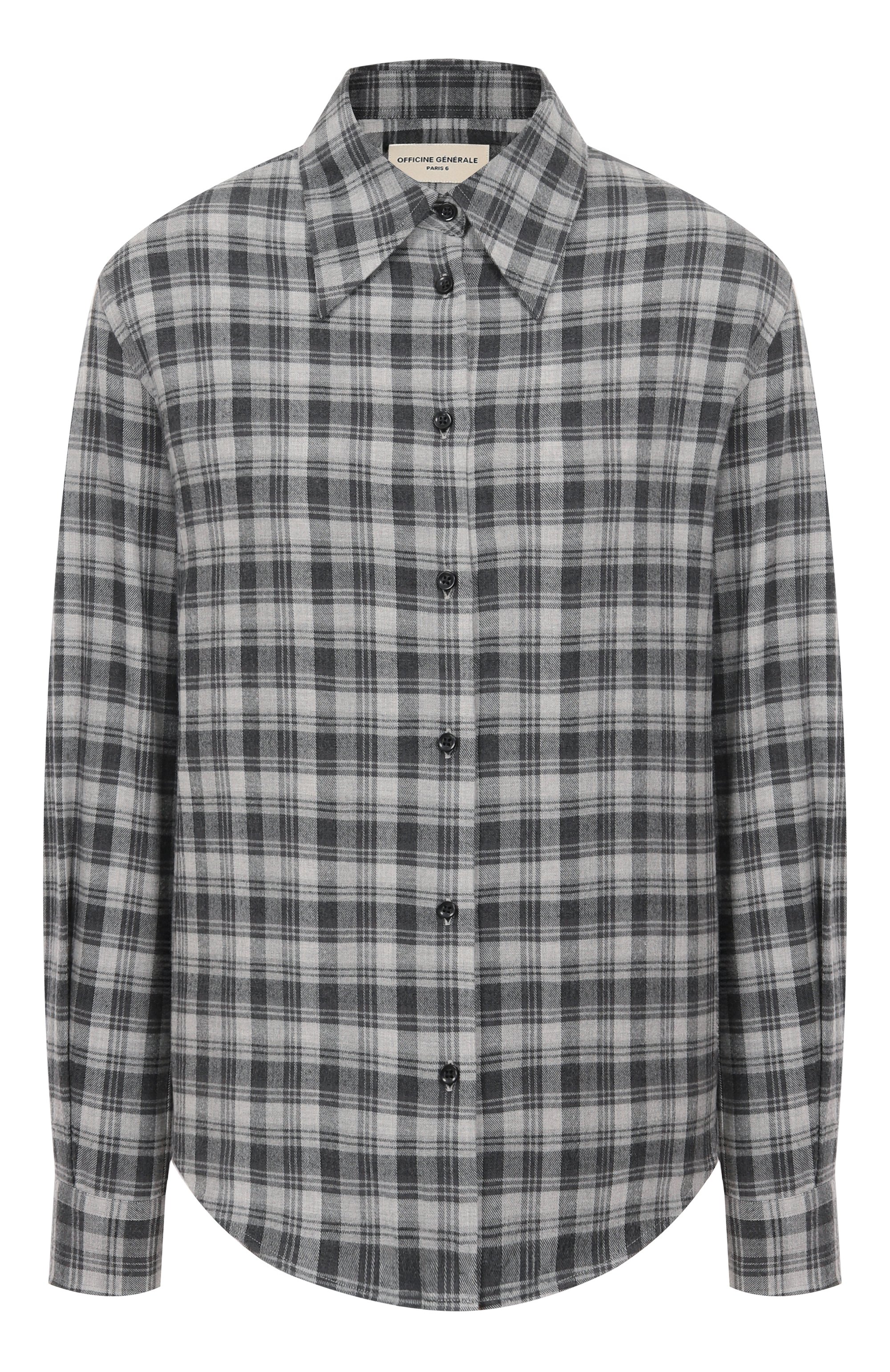 Хлопковая рубашка OFFICINE GENERALE, арт. W25WSHI001, фото 1