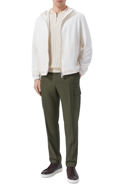 Мужские шерстяные брюки-карго ANDREA CAMPAGNA, арт. SPIAGGIA 1P CARG0/RD1750