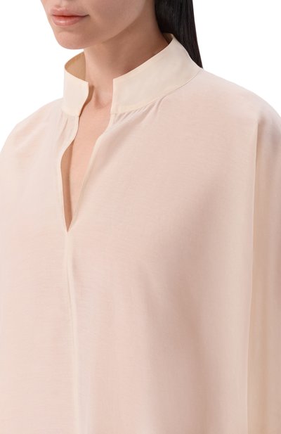 Блузка из хлопка и шелка 12 STOREEZ, арт. 137699, фото 5