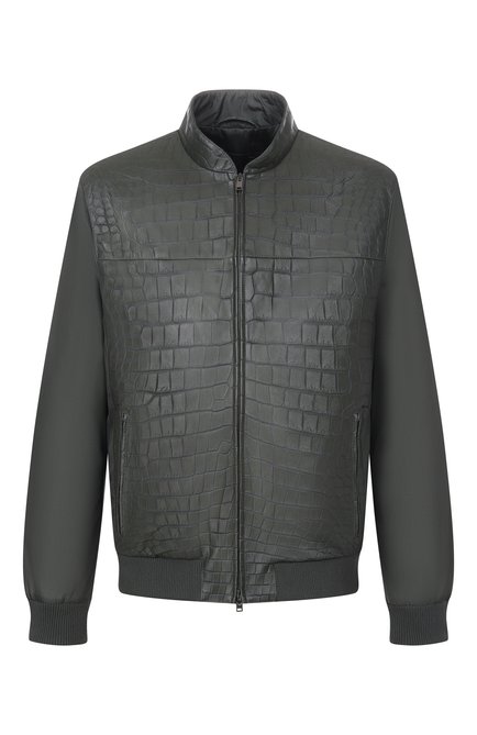 Мужской бомбер с отделкой из кожи крокодила MVST, арт. M26.CSM.L402/1661