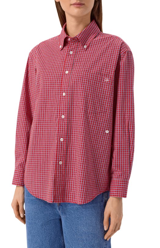 Хлопковая рубашка Dunst UDSH6A115R2 Красный  UDSH6A115R2 Фото 3